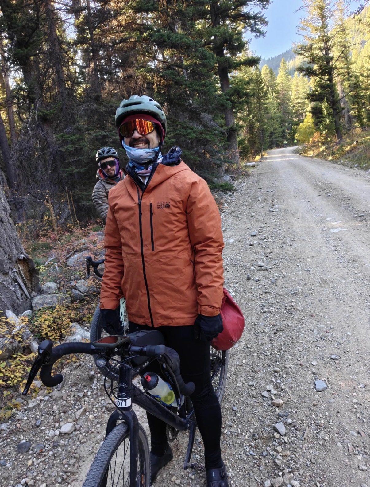 Nick on gravel in the morning