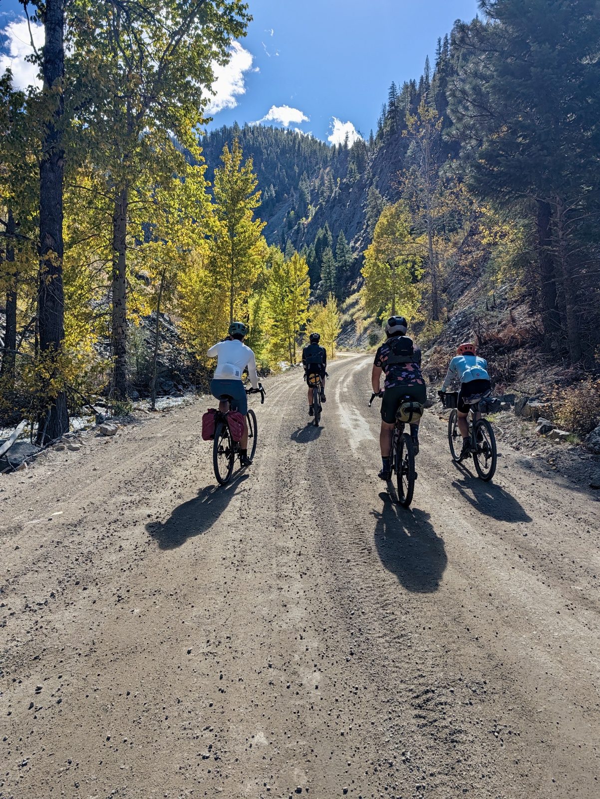 Riding into the Profile Gap climb