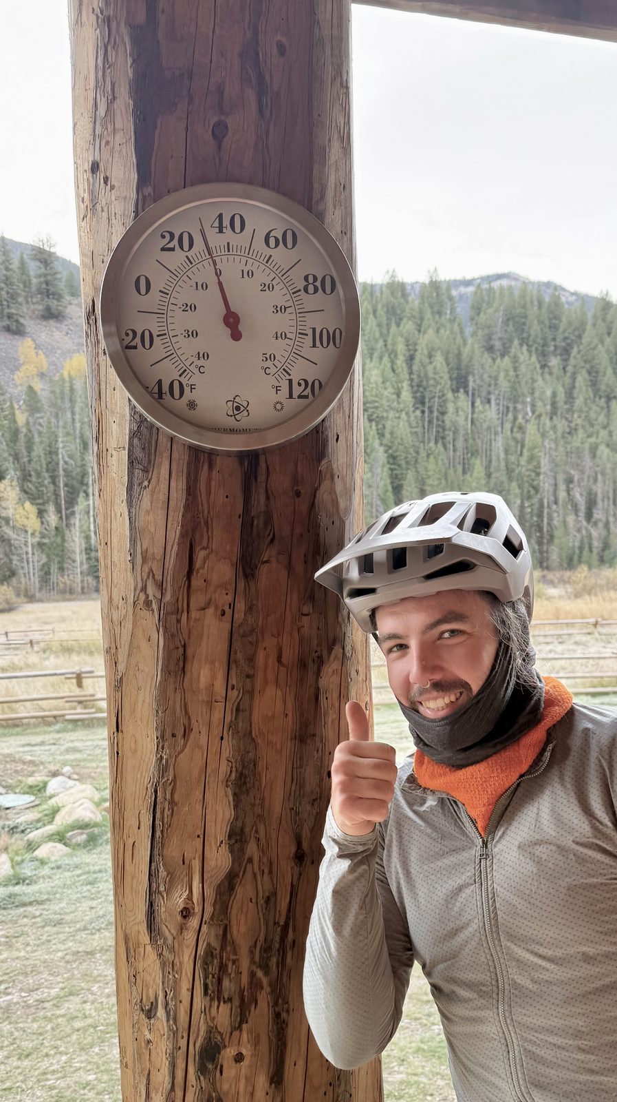 Thermometer reading 30F